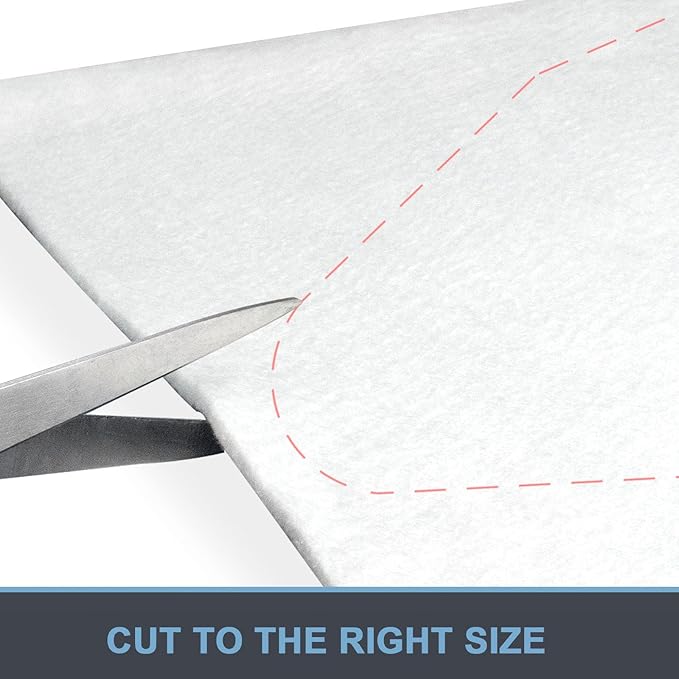 Ironing Board Padding Only, Cut to Desired Sizes, Fitting up to 21x57 Ironing Boards, Thick Premium Felt Underlay Pad, Universal Replacement Iron Board Felt Pad (57" x 21")
