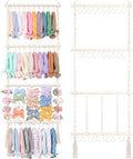POVETIRE Headband Holder Hair Bows Organizer for Girls, Baby Hair Accessories Organizer Storage Wall Hanging Decor for Toddler Girls Room
