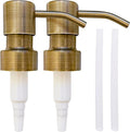Bathroom Countertop Soap Dispensers (Bronze Brushed, 2 Pack)