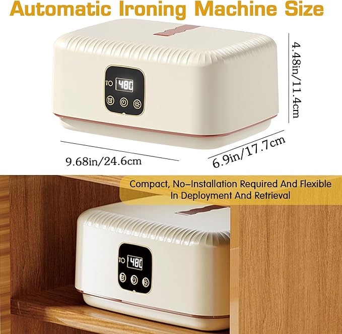 Automatic Ironing Machine, Portable Dryer, Automatic Clothes Dryer, Automatic Air steam Iron for Apartment/Travel/Fast Drying