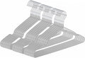 Ultra-Thin Metal Hangers, 30 Pack Non-Slip PVC Coated Space Saving Clothes Hangers for Closet, 16 inch Wide for Suits, Dresses, Jackets（Gray）