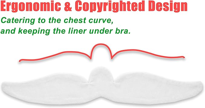 KimYoung Cotton Terrycloth + Brushed Cotton Bra Liners for Sweat Rash Under Bra Sweat Liners– 3PCS White