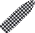 Tegeme Ironing Board Cover and Pad 15 x 54 Inch Cotton Thick Padded with Elastic Edge and Hook and Loop Laundry Room Decor Fits Standard Size (Buffalo Check)