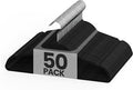 YSSOA 50 Pack Velvet Hangers, Heavy Duty Coat Hangers with 360° Swivel Hooks, Non-Slip Clothes Hangers with Shoulder Notches, for Coat, Pants, Black