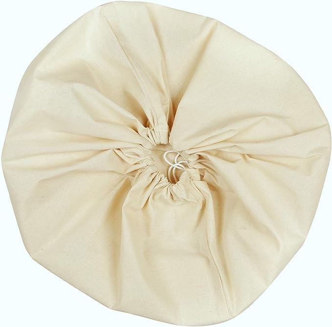 Urban Villa Laundry Bags 4-Pack 28”x36" Extra-Large Cotton Canvas Heavy Duty Washable Durable Travel Laundry Sacks with Drawstring Closure Reusable Hamper Liners for Dirty Clothes Delicates & Lingerie