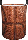 Basketball Round Laundry Hamper Basket Ball Texture Storage Basket Toys Clothes Organizer Bin For Home Bathroom Bedroom Dorm Nursery, 38l