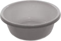 Ybm Home Round Plastic Wash Basin (1148 11.25", White with Dots)