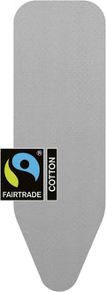 Brabantia Size B (49 x 15 in) Replacement Ironing Board Cover with Thick Foam & Felt Padding (Metallized) Easy-Fit, 100% Cotton