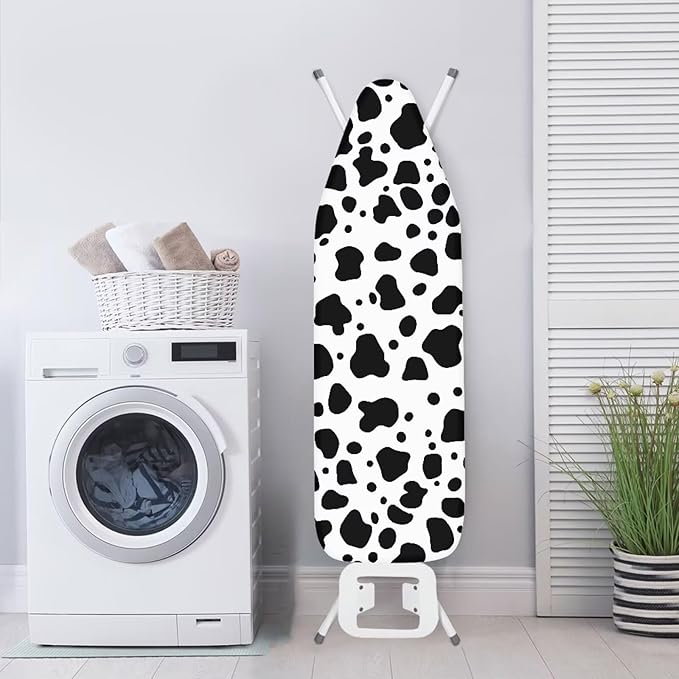 Ironing Board Cover,Cow Ironing Board Cover,Ironing Mat,Iron Board Cover,Cow Iron Board Covers,Chic Cow Print XX-Large