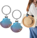 2Pcs Hat Clip for Travel on Bag - Shell Beach Cruise Essentials Accessory for Handbag Backpack Luggage Purse Travel