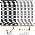 24 Pack Closet Organizers and Storage, Stronger Space Saving Hangers Clothes Hanger with 5 Holes Closet Storage for Heavy Clothes,College Dorm Room Essentials for Girls Guys, Magic Home Organization