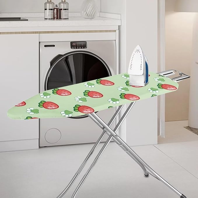 Strawberry Paws Iron Board Cover Resist Scorching Stretchable Table Top Ironing Board Cover Extra Wide Ironing Board Cover Easy Cleaning 54x15 inches