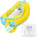 Shoe Washing Machine Bag, Shoe Laundry Bag for Washer and Dryer, Include Dry Net Bag, Reusable and Durable Zipper with Hook Design, Shoe Washing Bag for Sneaker (Yellow, 1 Pack)