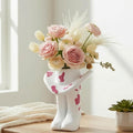 Pink Cowgirl Boot Vase Centerpiece Boot Shape Boxes Decorations West Cowgirl Home Decor Western Country Accent Vase Hat Planter for Modern Aesthetic Room Wedding Decor