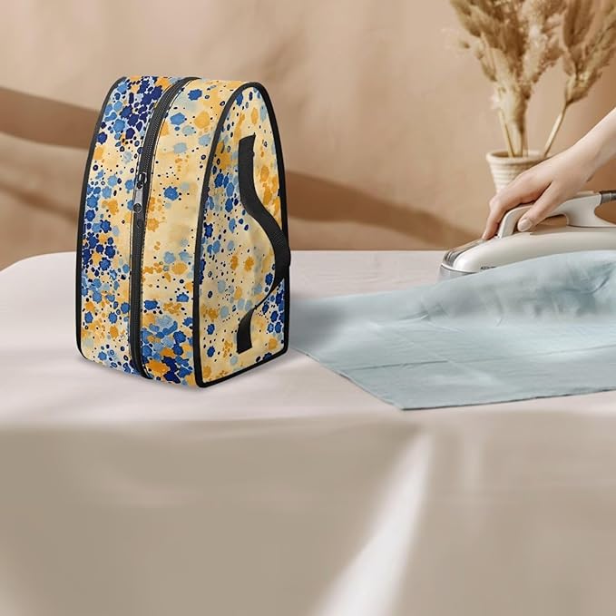 Rchsmod Paint Splatter Print Steam Iron Case Waterproof & Dustproof Iron Storage Bag with Handle Protective Steamer Carrying Case Iron Accessories, Case Only