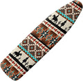 SEANATIVE Western Aztec Horse Print Standard Ironing Board Cover Stain Resistant and Dustproof Thick Cover Purple Blue Gradient Protective Ironing Board Pad Covers