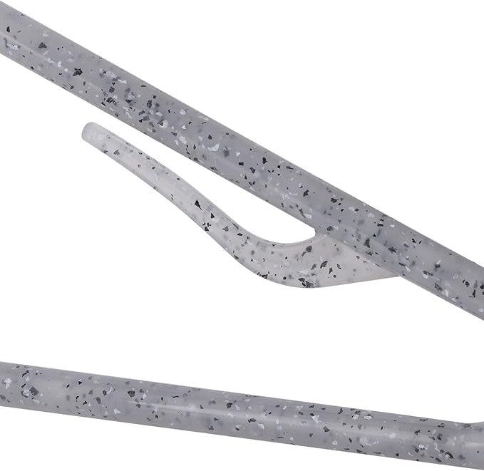 Simplify Granite Look Design 10 Pack Hangers | Closet Organization | Clothes | Shirt | Durable Plastic | Grey