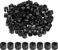 PATIKIL 300 Pcs Clothes Hanger Markers 2XS Fit Rod Garment Size Tag Hanger Clips Round Color Coding Label for Clothing, Black