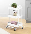 Whitmor 3-Tier Metal Cart, White