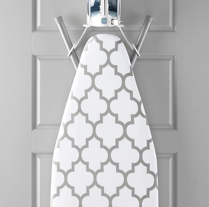 Whitmor Deluxe Ironing Board Cover and Pad (Ironing board not included) - Medallion Grey