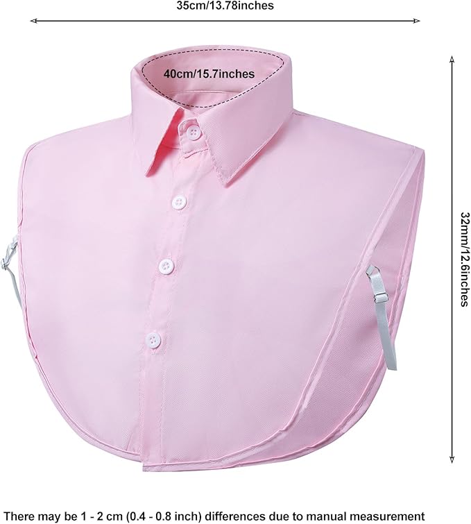 Fake Collar for Women, Detachable False Pointed Faux Shirt Collars for Office Casual Formal Outfits Graduation Daily