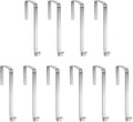 Vantasii 10 Pack Over The Door Metal Hook Hanger to Fit Interior Doors with Thickness from 1.65"