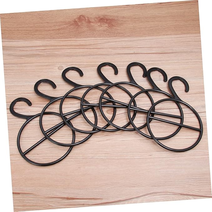 30 Pcs Tie Hanger Clothing Storage Bags Ring Stand Hangers for Clothes Clothing Organizer Circle Shape Scarf
