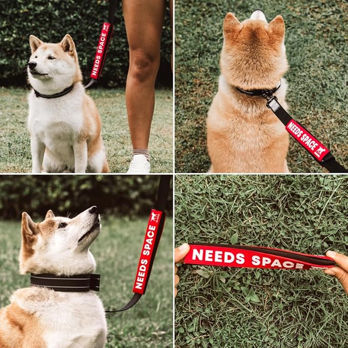 Tuff Pupper Waterproof Leash Sleeve | Fits Any Standard Size 1 Inch Wide Leash | Dual Sided Message | Durable Neoprene & Silicone | Odor & Stink Proof | Easy Secure On & Off (1 Pack, Needs Space)
