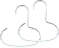 Mawa Scarf, Shawl, Belt, and Accessory Organizer, Non-Toxic Metal Hanger with Grip Coating, Easy Access Open Hook, Model G-1 Space Saving Design, Set of 2, White