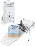 Nisorpa Wall Mounted Ironing Board 37.9" x 11.8" Fold Away 180° Swivel Iron Board with Heat Resistant Cover in Wall Ironing Board Space Saving for Home Laundry Room