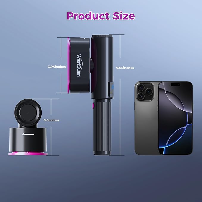 Portable Travel Steamer for Clothes, Fast Wrinkle Remover Garment Steamer for Home & Travel, 2-in-1 Iron & Steam with 90°Rotatable Head, Handheld Iron Steamer with 100ml