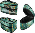 Marble Pattern Travel Irons Carrying Organizer Portable Storage Bag with Handle Printed Iron Tote Bag Compatible with Full-Size Iron with Smooth Zipper