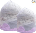 2 Pack Mesh Laundry Bags, Large Laundry Drawstring Bag Heavy Duty Large Mesh Laundry Bag with Drawstring Closure for College, Dorm, Travel, Family and Apartment Dwellers, White