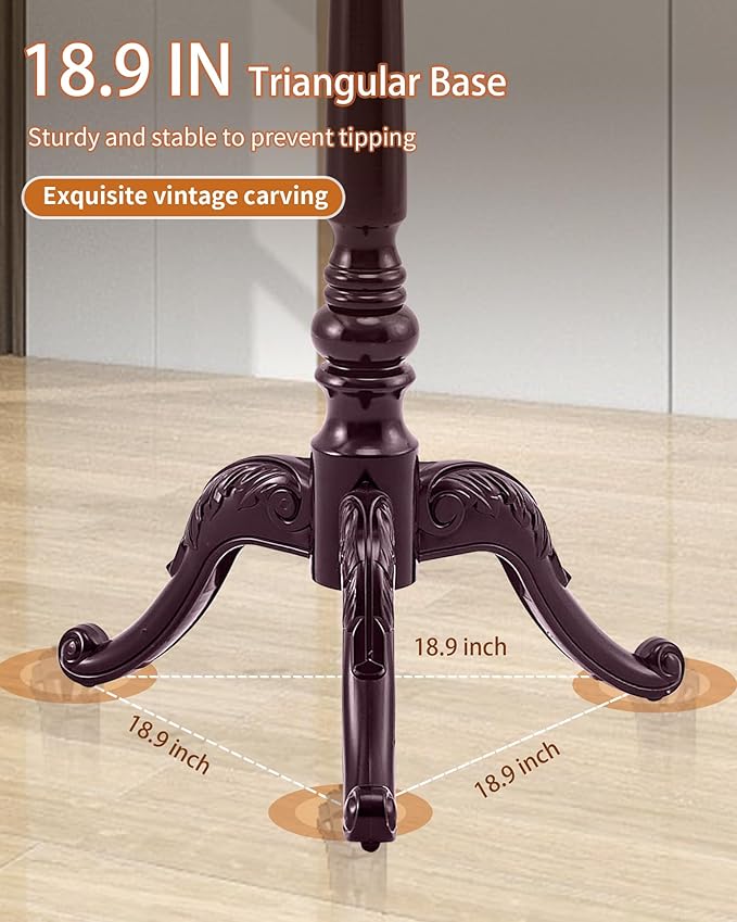 Wooden Coat Rack Stand, Solid Wood Freestanding Coat Rack, Vintage Coat Racks with 14 Hooks & Triangle Base, Heavy Duty Standing Coat Hanger Jacket Tree Stand for Office, Entryway, Hallway