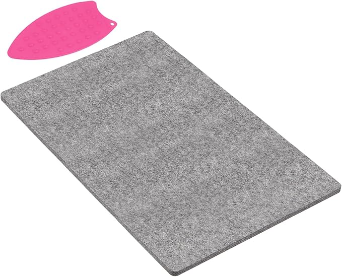 HARFINGTON Wool Pressing Mat 24" x 17" Wool Ironing Pad Sewing Notions for Crafts Quilter Quilting
