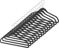 Whitmor Flocked Suit Hangers Set of 15 Black