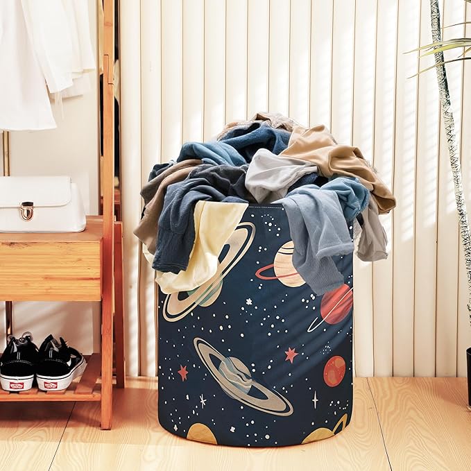 Clothes Blankets Towel and Toy Storage Bag for Bedroom,Laundry Basket With Handles,Dirty Clothes Hamper For Bathroom,Living Room Closet Organizer