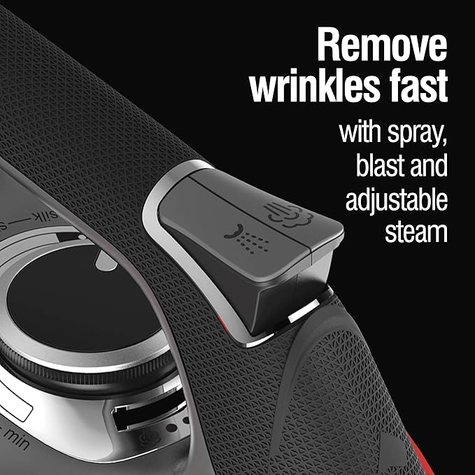 CHI Steam Iron for Clothes with 300+ Holes for Powerful Steam ing,Temperature Guide Dial,1700 Watts,XL 10’ Cord,3-Way Auto Shutoff,Titanium Infused Ceramic Soleplate,Silver (13101),(Pack of 2)