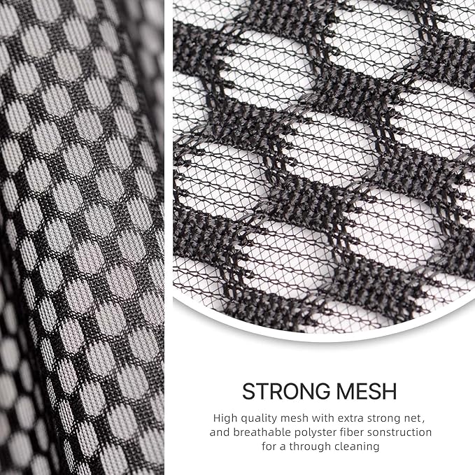 Mesh Clothespin Bag for Clothesline Outdoor, Clothes pin Bag with Zipper Closure, Large Opening, Large-Capacity Clothespin Storage Organizer with Hooks, Use YKK Zipper