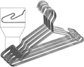 Heavy Duty Metal Hangers with Unique Hook Design Durable & Sturdy Coat Hangers 4mm Thick Withstands 25lbs Weight Smooth Finish Compact Shirt Hangers - 40 Pack Chrome
