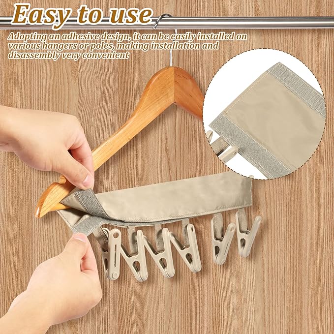 3Pcs Underwear Hanger, Underwear Drying Hanger, Underwear Clip, Peg Hanger, Clothes Drying Clip, Clothes Peg, 6 Clip Practical Underwear Clip for Home