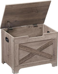 GAOMON Storage Chest, Wood Storage Bench with Seating and Safety Hinge, Entryway Bench with Storage, Farmhouse Storage Chest Trunk for Bedroom, Living Room, Grey