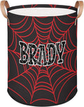 Spider Wed Personalized-Laundry-Hamper-Basket for Kids Custom Name Collapsible Storage Organizer Bin Dirty Clothes Toys Hamper for Boys Nursery in Laundry, Bedroom, Bathroom Wed-1