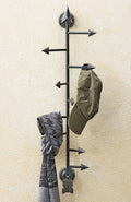BLACK FOREST DECOR Arrow Hat & Coat Rack, Includes Nine Arrows That Swivel to, 11" W x 3" D x 33 1/2" H