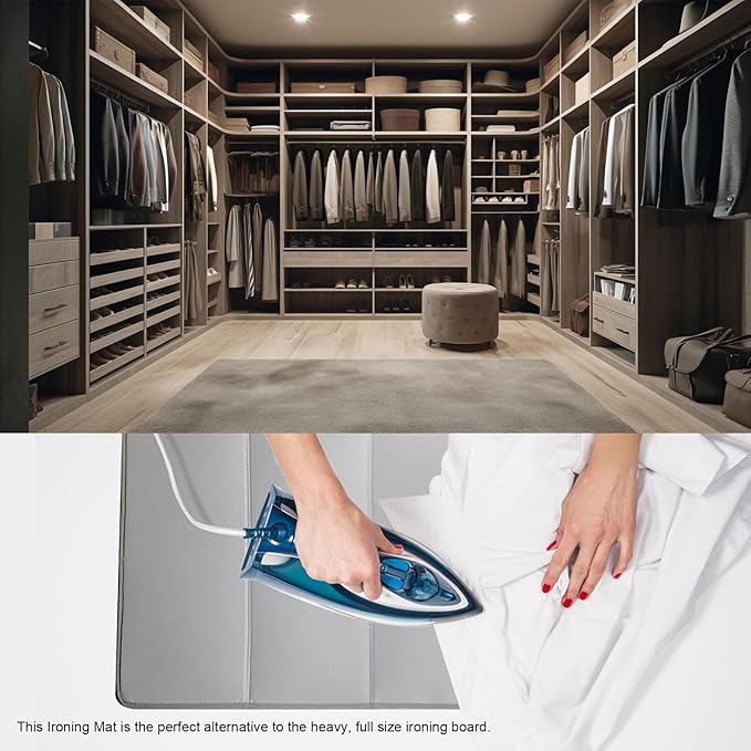 Steamer Board for Clothes, Hanging Ironing Board Hanging Steam Iron Pad for Home and Travel (26.8 x 16 in)