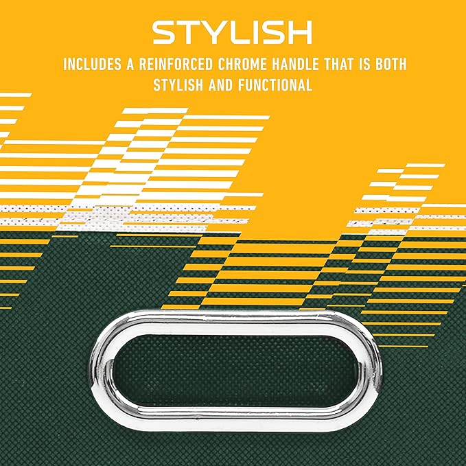 Franklin Sports NFL Storage Bins - Collapsible Cube Container + Basket - NFL Office, Bedroom + Living Room - 11"x11"