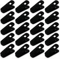 C CRYSTAL LEMON Velvet Hanger Clips 20 Pack – Non-Slip Clips for Pants & Skirts, Gentle on Fabrics, Strong Grip for Closet Organization