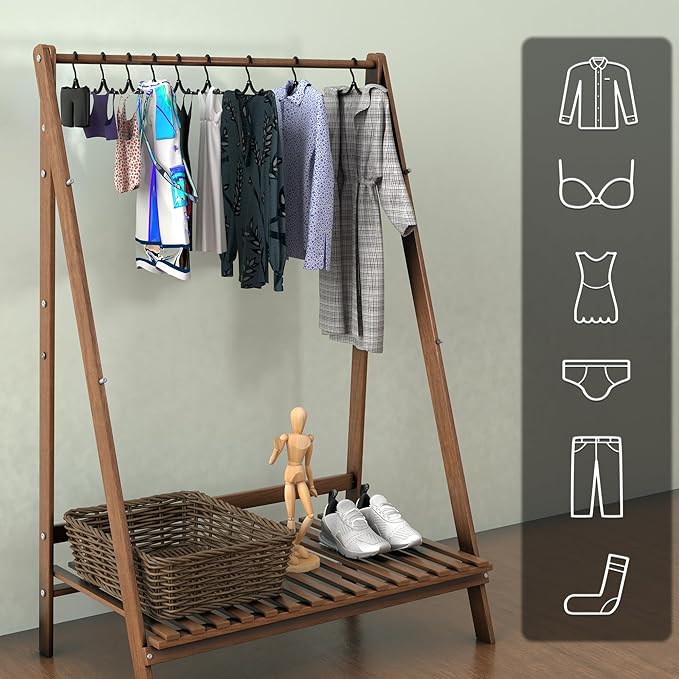NICEDACK Premium Travel Hangers 12 Pack Portable Folding Clothes Hangers - Super Bearing Collapsible Hanger Foldable Clothes Drying Rack for Travel, Indoor and Outdoor Use, Black