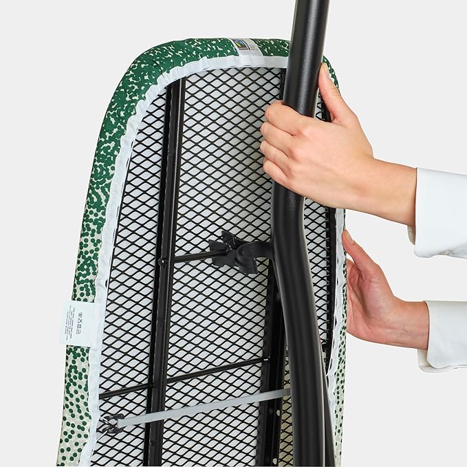 Brabantia - Ironing Board Cover D with Thick Foam & Felt Padding, Fairtrade Cotton, Durable and Easy Fit for Enhanced Ironing Performance – New Dawn, 53 x 18 in