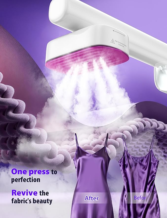 Sundu Iron with Steam,1000W Steam Iron for Quilting & Sewing,25g/min Steam Portable Handheld Garment Steamer,20mins Runtime & 100ml Large Tank,15s Fast Heat-up,Ceramic Panel,Wrinkle Remover for Travel